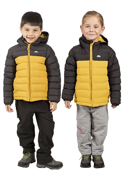 

Желтое пальто для мальчика OSKAR - KIDS PADDED JKT Trespass, желтый