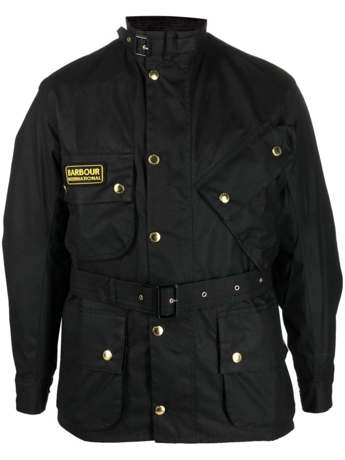 

Barbour однобортное пальто International Original, черный
