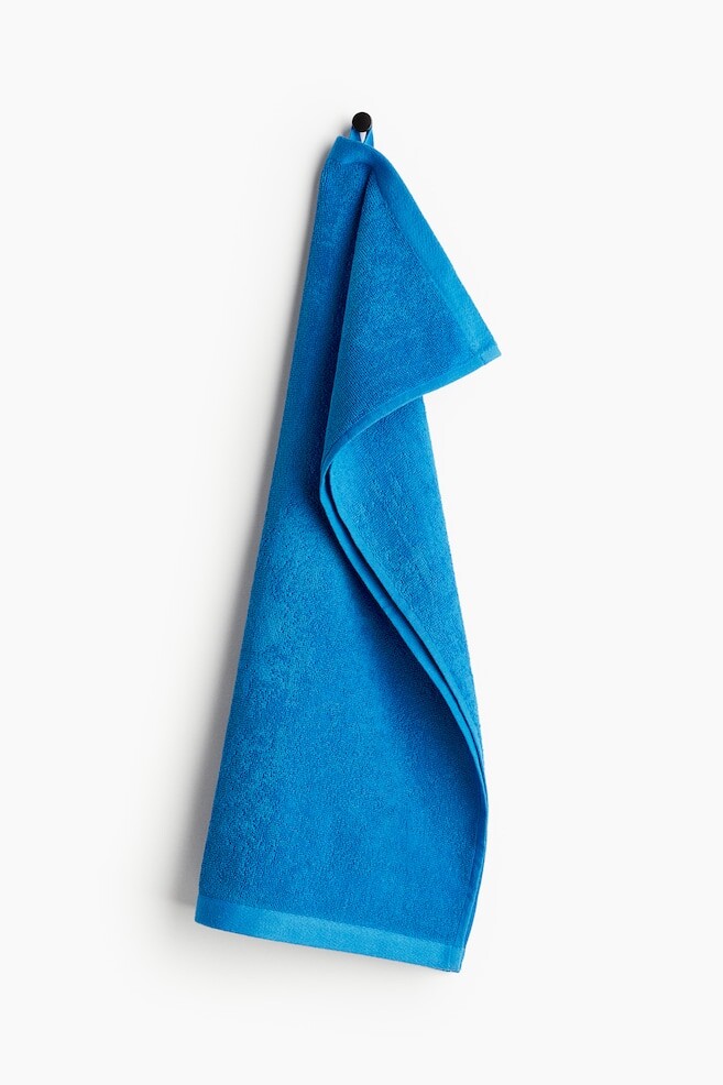 

Хлопковое махровое полотенце H&M, 50x70 см, синий