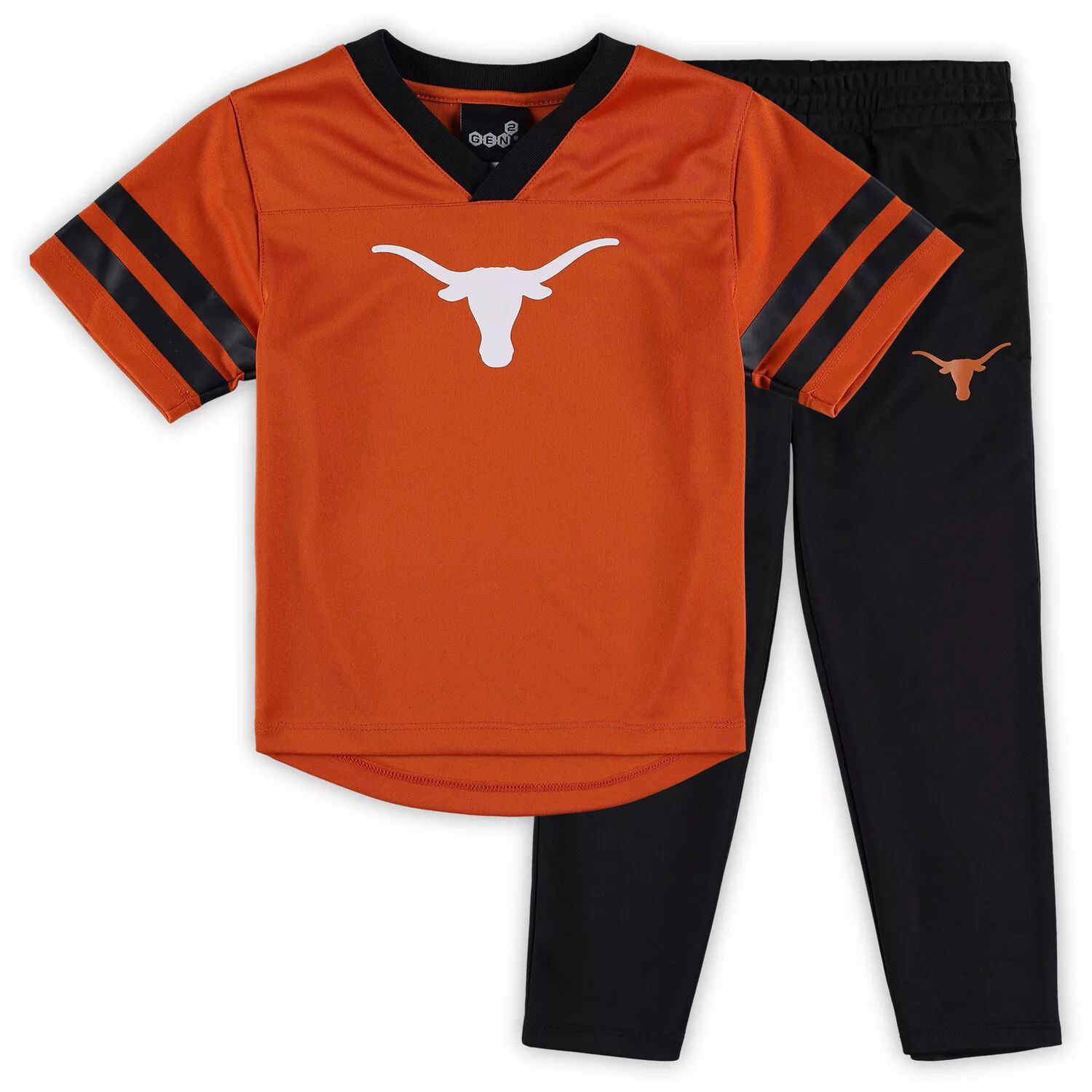 Комплект из джерси и брюк Texas Longhorns Red Zone для дошкольников оранжевого/черного цвета Outerstuff