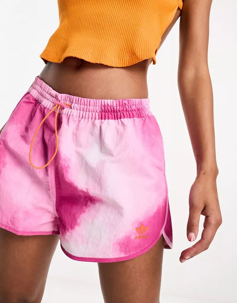 Ярко-розовые тканые шорты для бега adidas Originals
