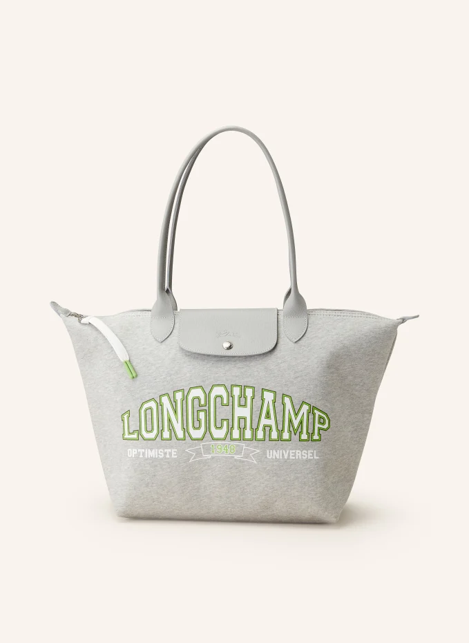 Шоппер le pliage large Longchamp, серый