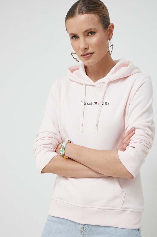 

Фуфайка Tommy Jeans, розовый