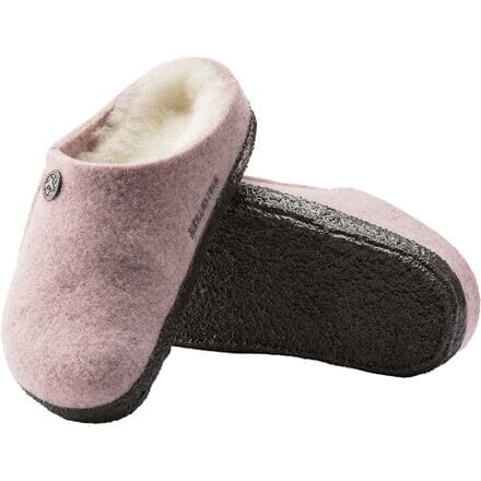 Тапочки Zermatt из овчины - детские Birkenstock, цвет Soft Pink/Natural