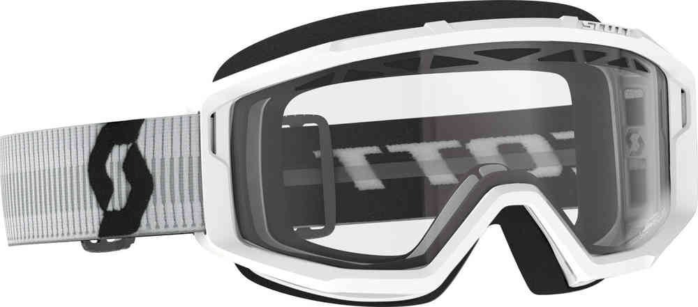 Прозрачные белые очки для мотокросса Primal Enduro Scott