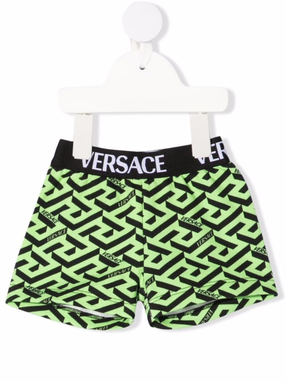 

Шорты с узором Greca Versace Kids, зеленый