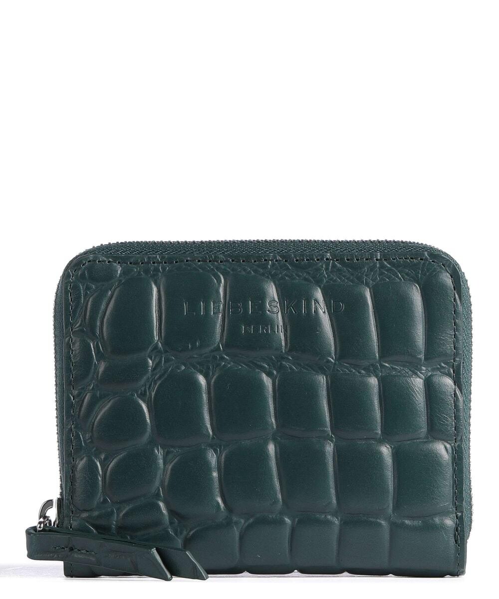 

Кошелек Croco Conny RFID кожаный с тиснением Liebeskind, зеленый