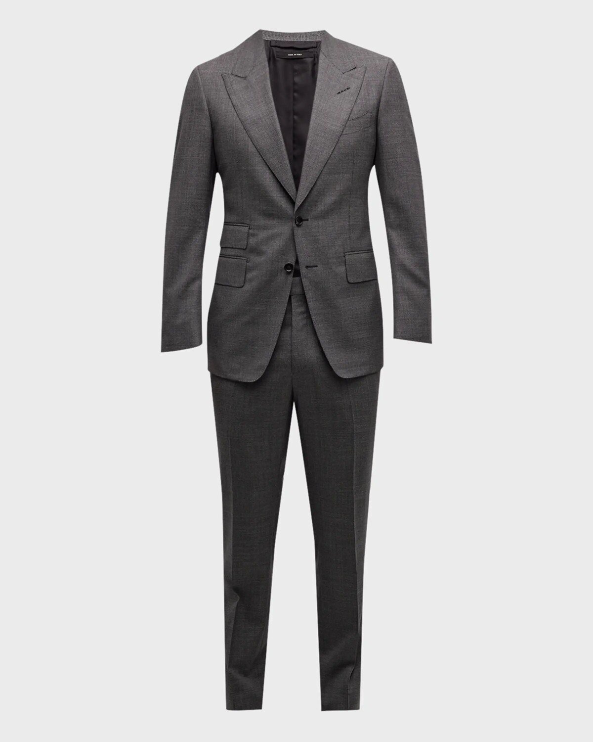 

Мужской костюм классического кроя Shelton Micro Basketweave Tom Ford, цвет Graphite