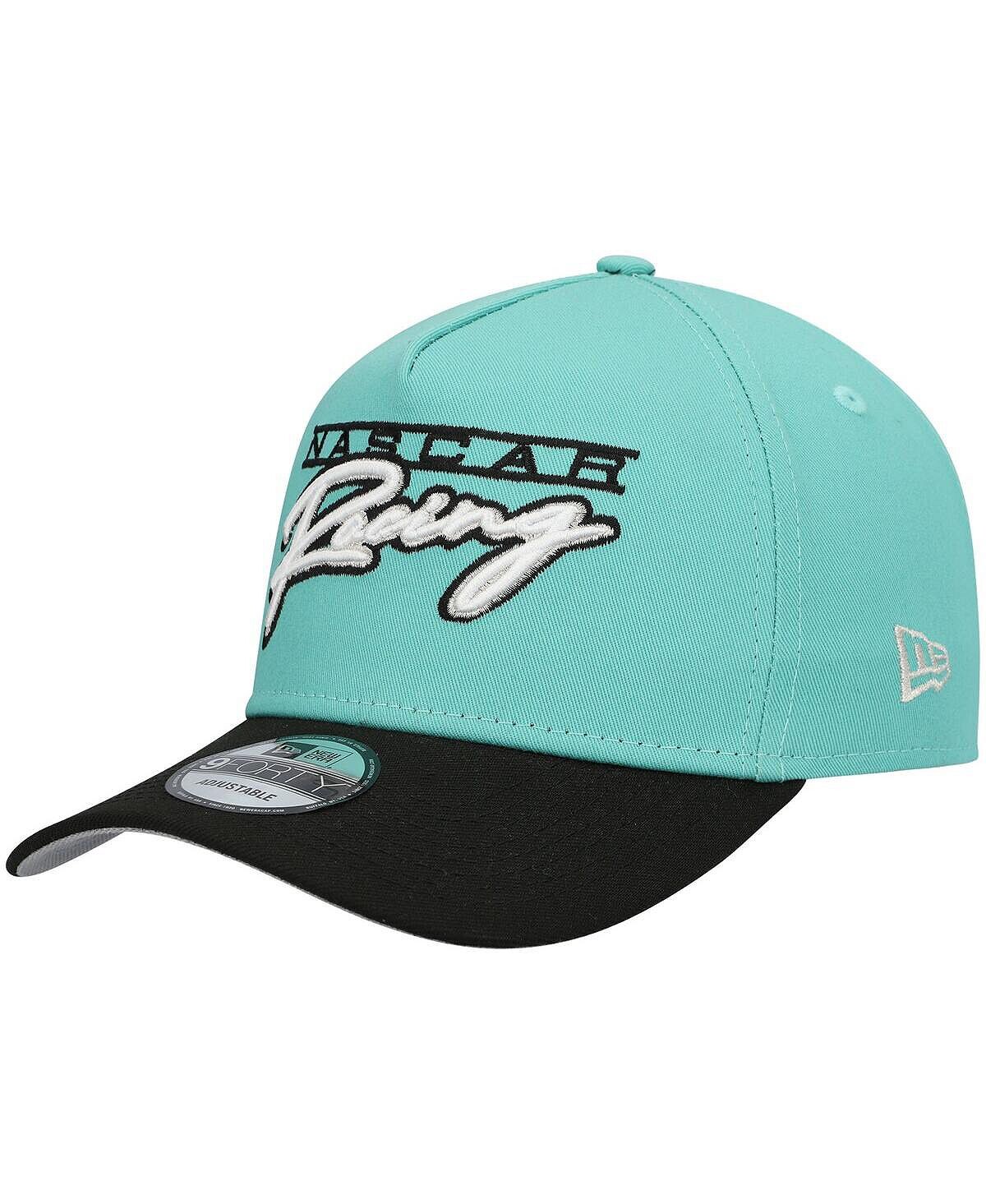 

Мужская мятно-черная бейсболка NASCAR 9FORTY с А-образной рамкой Snapback New Era