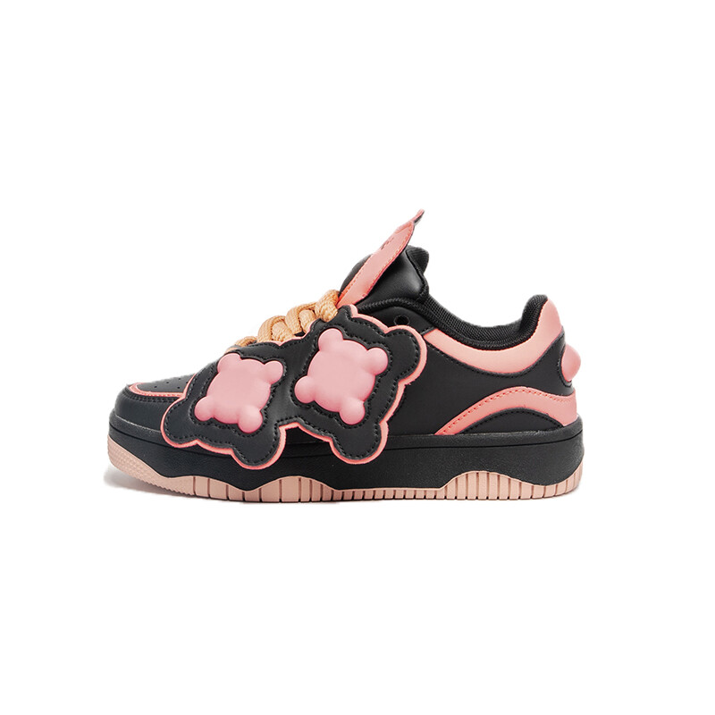 

Кроссовки 0903A Skateboarding Shoes Unisex, черный/розовый