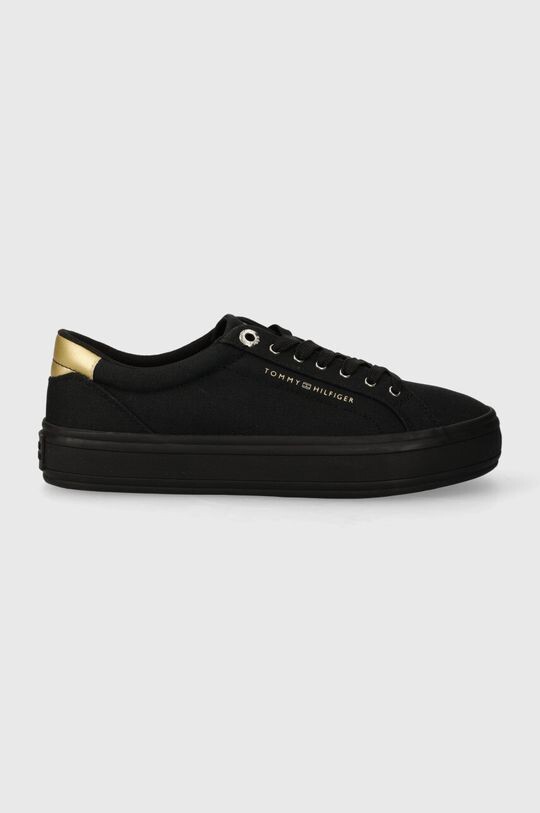 Кроссовки ESSENTIAL VULC CANVAS SNEAKER Tommy Hilfiger, черный кроссовки vulc monotype sneaker tommy hilfiger белый