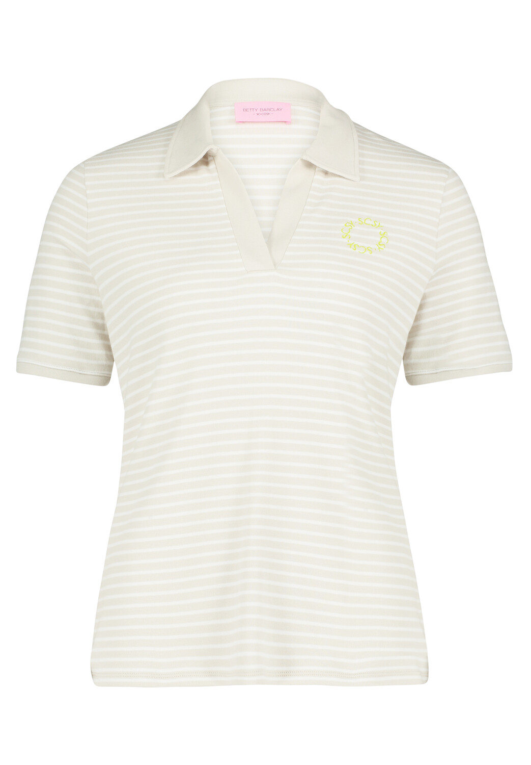 

Футболка Betty Barclay Polo mit Ringel, бежевый