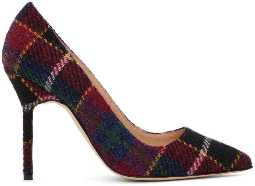 

Разноцветные туфли на каблуке BB Manolo Blahnik