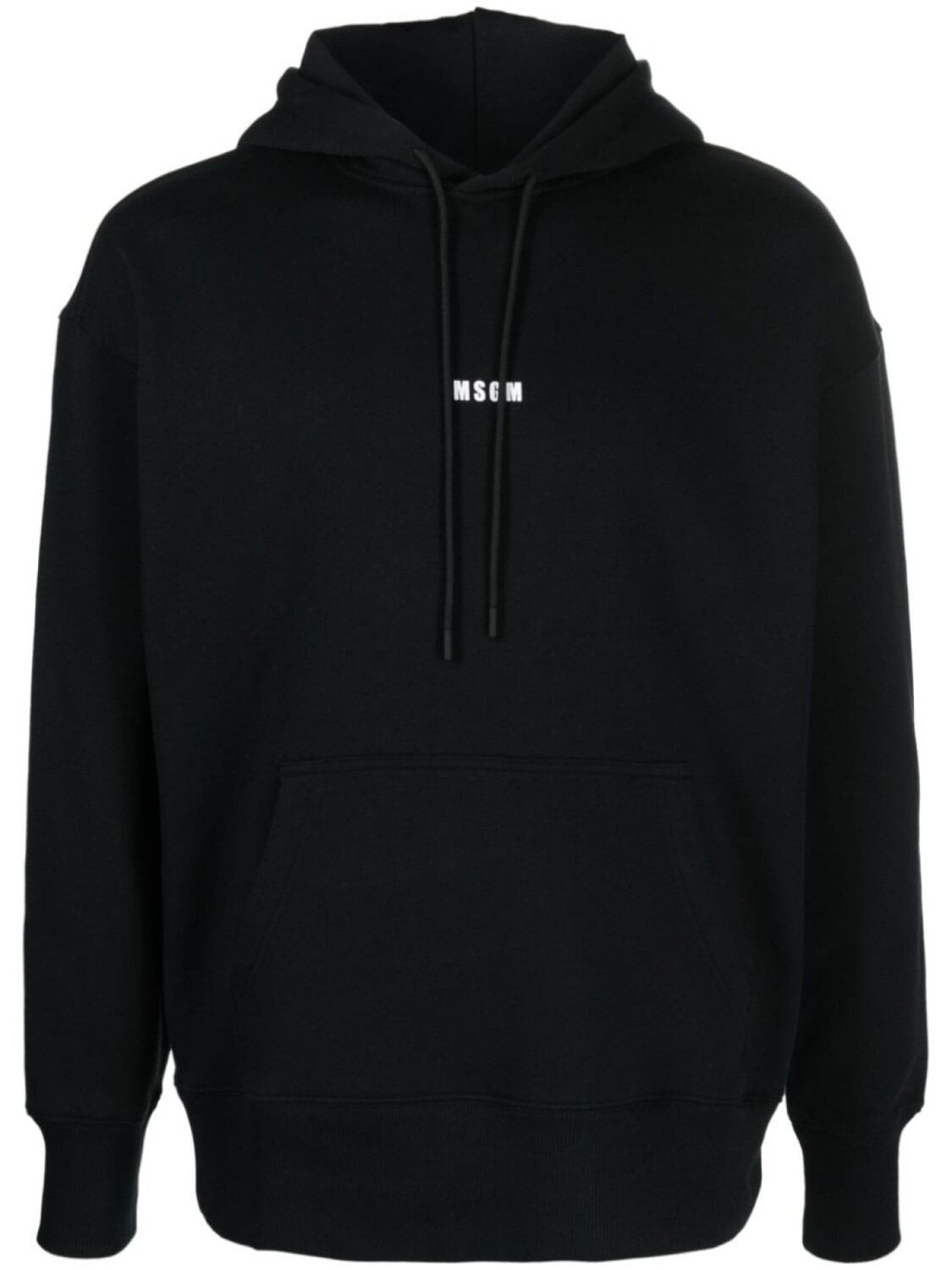 

MSGM logo-print drawstring hoodie, черный