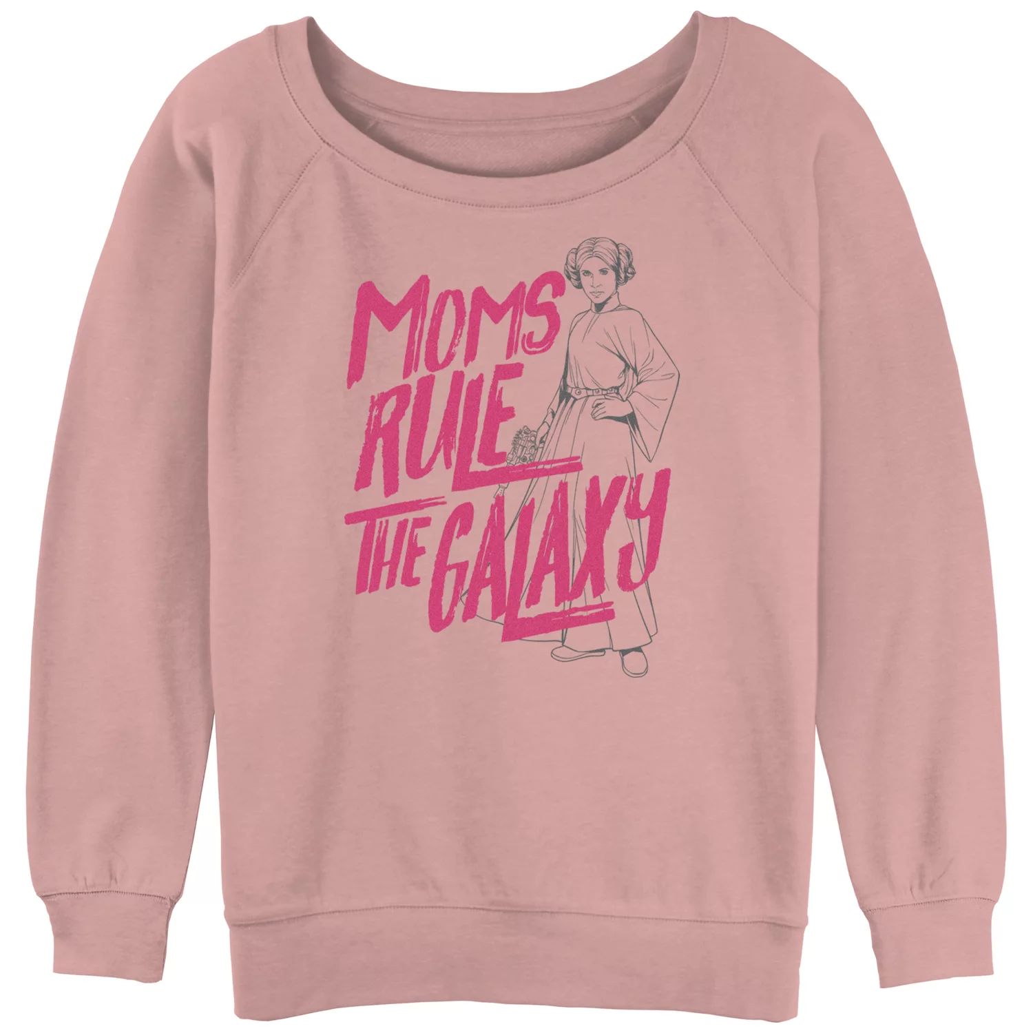Пуловер с напуском из махрового материала для юниоров с рисунком принцессы Леи «Звездные войны» «Мамы правят галактикой» Licensed Character