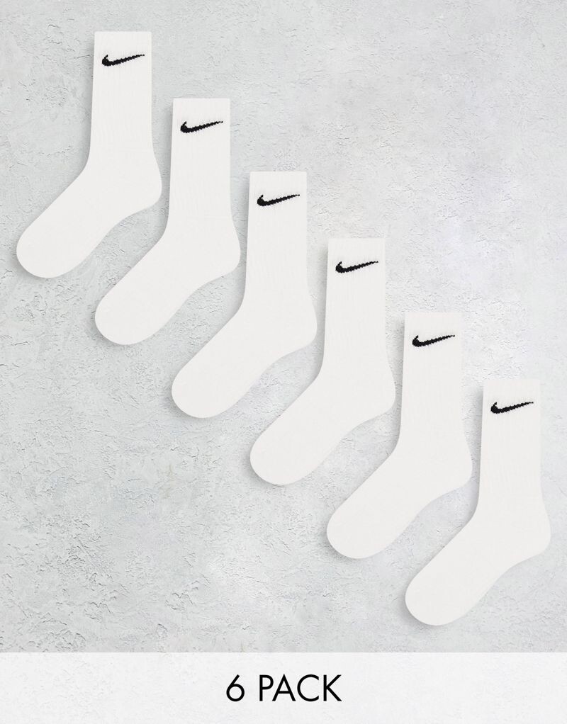 

Белые 6 пар носков Nike Everyday Cushioned