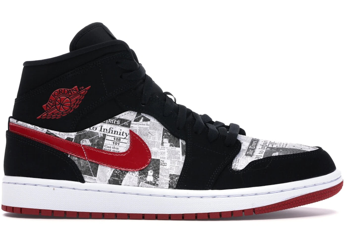 

Кроссовки Nike Air Jordan 1 Mid Newspaper Air Times