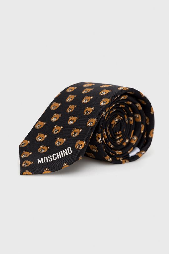 

Шелковый галстук Moschino, черный