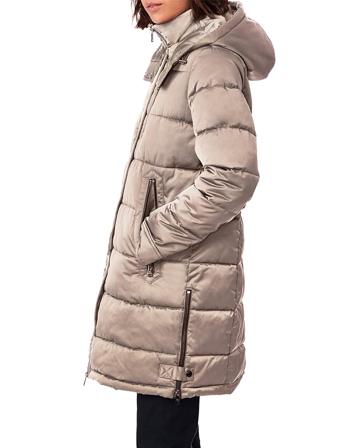 Пальто Bernardo Fashions Shiny Twill Heavyweight Coat, цвет Frappe цена и фото