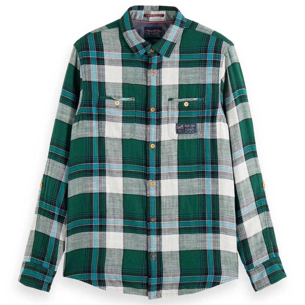 

Рубашка с длинным рукавом Scotch & Soda Regular Fit Bonded, зеленый
