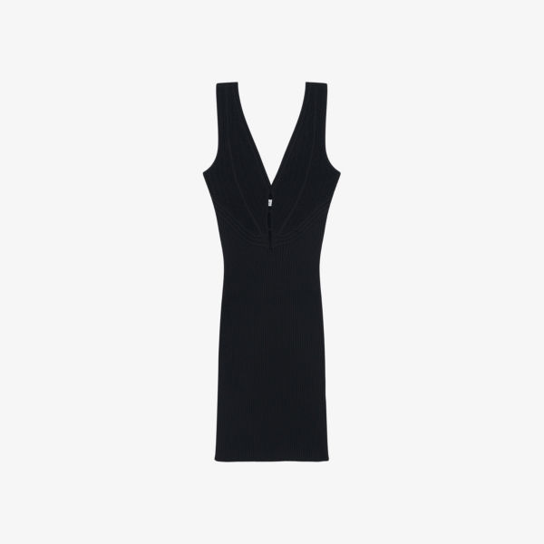 Платье мини nauria из эластичной ткани с вырезами Iro, черный