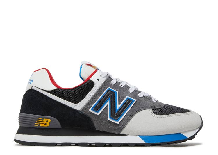 New Balance 574 BLACK GREY ROYAL CDEK.Shopping