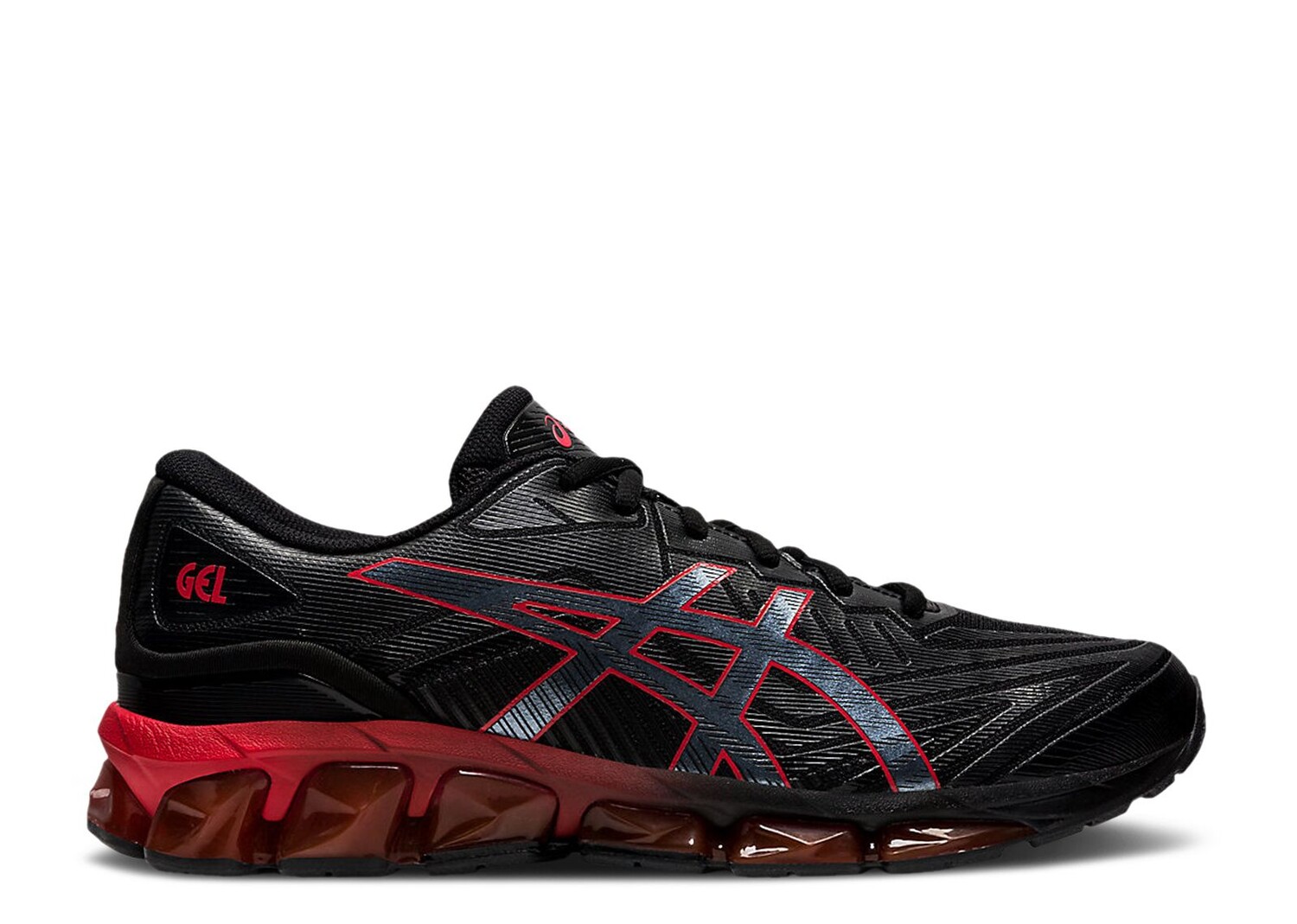 Кроссовки ASICS Gel Quantum 360 7 'Black Red Alert', черный кроссовки asics gel quantum 180 7 black red alert черный