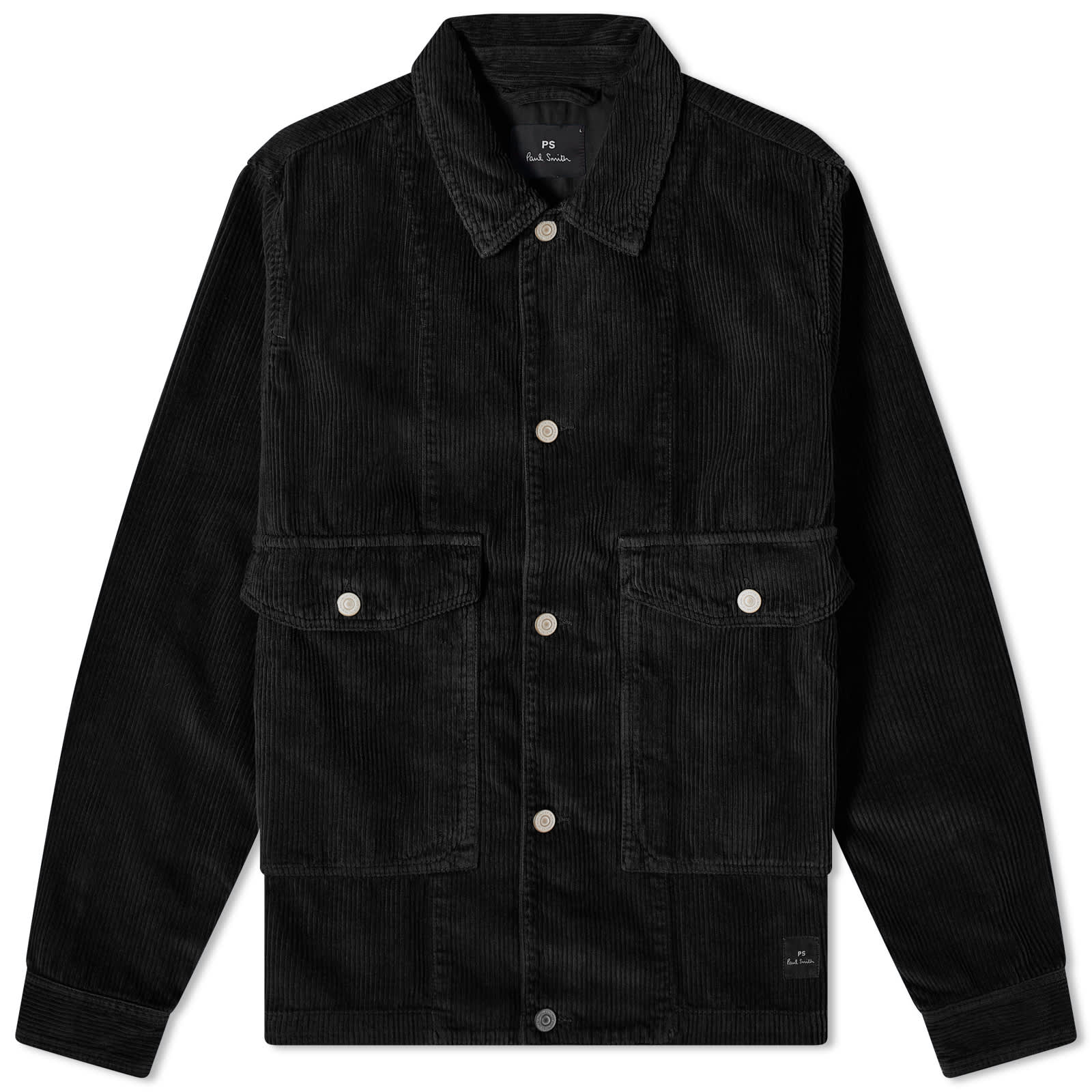 Куртка Paul Smith Cord Overshirt, черный куртка paul smith bomber черный