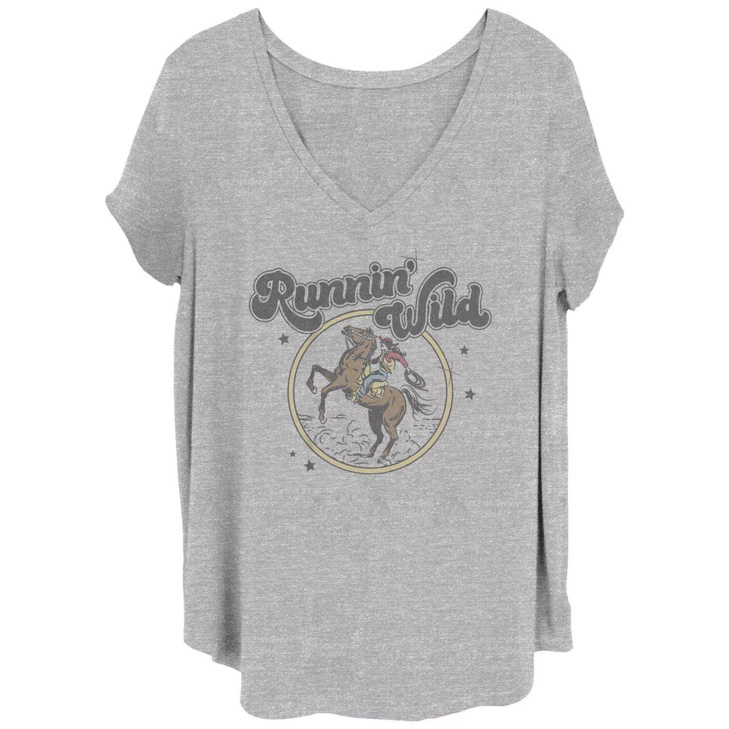 

Футболка с круглым логотипом Juniors' Plus Runnin' Wild Redux Licensed Character