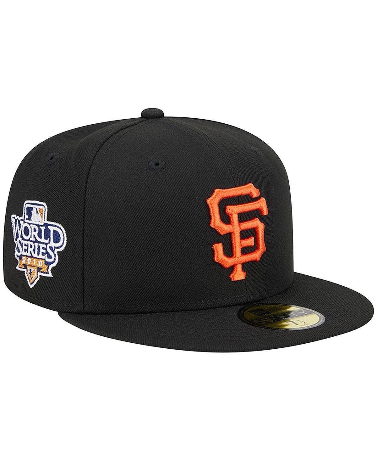 

Мужская черная облегающая шляпа San Francisco Giants 2010 World Series Team Color 59FIFTY New Era