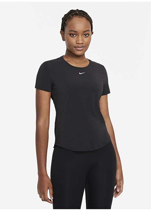 

Однотонная женская футболка с круглым вырезом Nike