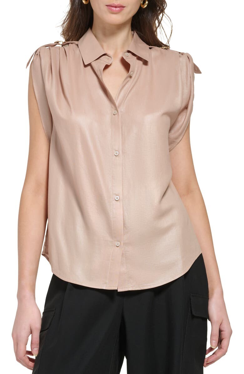 

Блуза с отворотами DKNY