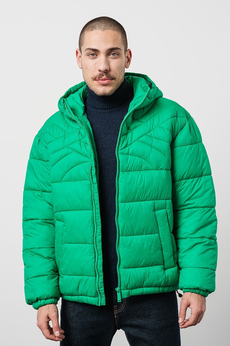 

Зимняя куртка с капюшоном United Colors Of Benetton, зеленый