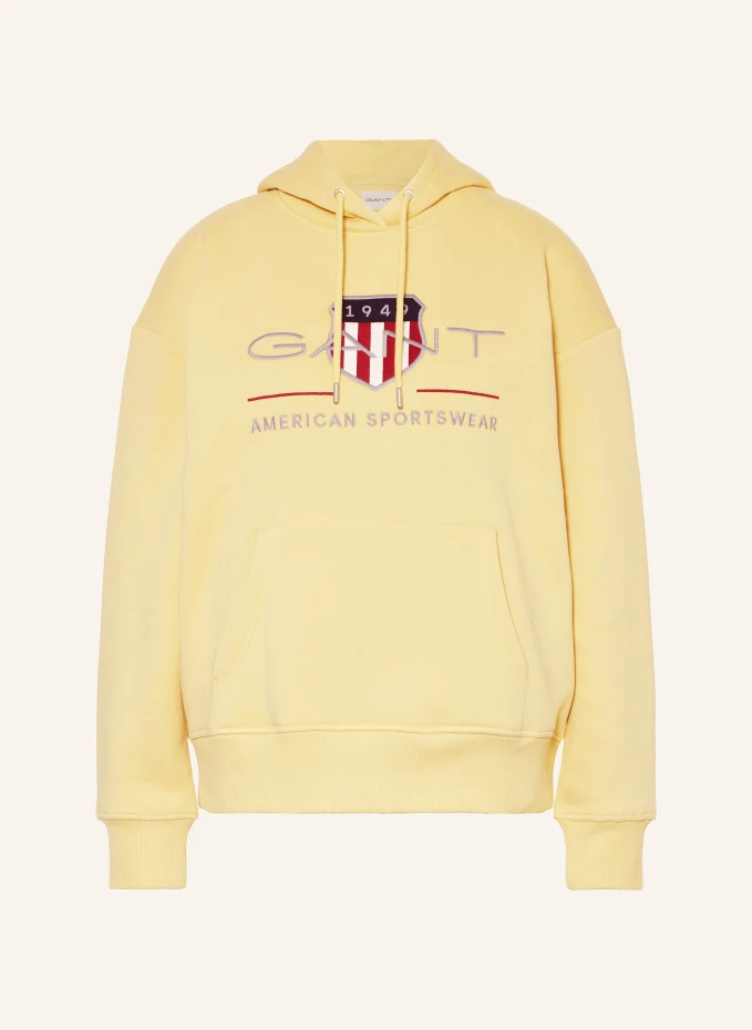 

Толстовка с капюшоном Gant, желтый