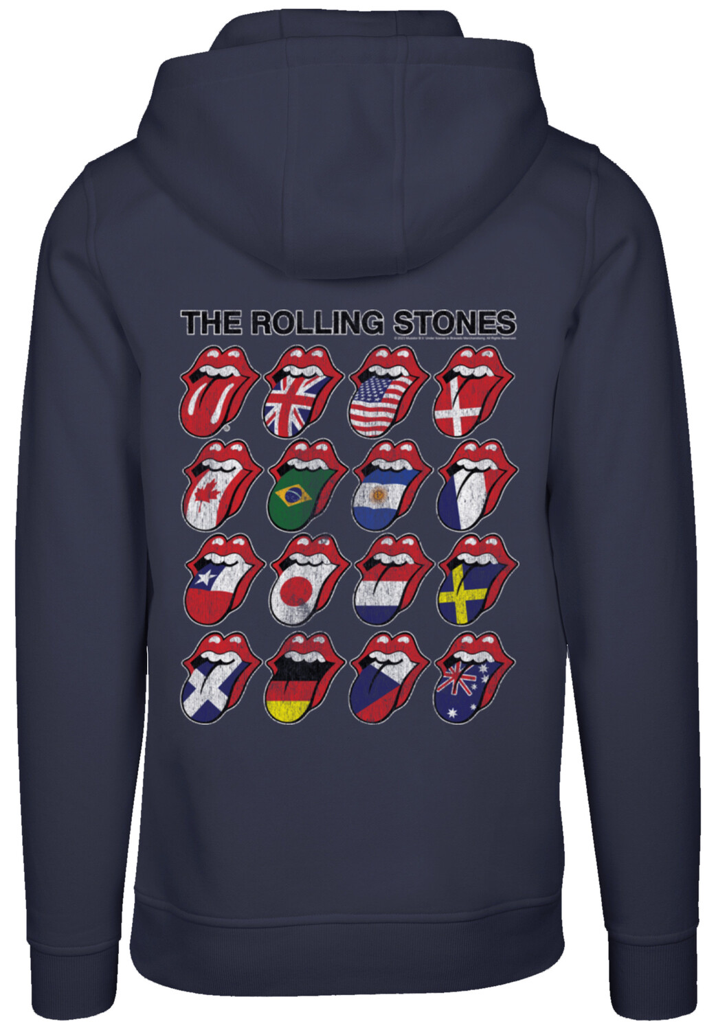 

Пуловер F4NT4STIC Hoodie The Rolling Stones Voodoo Lounge Tongues, темно синий