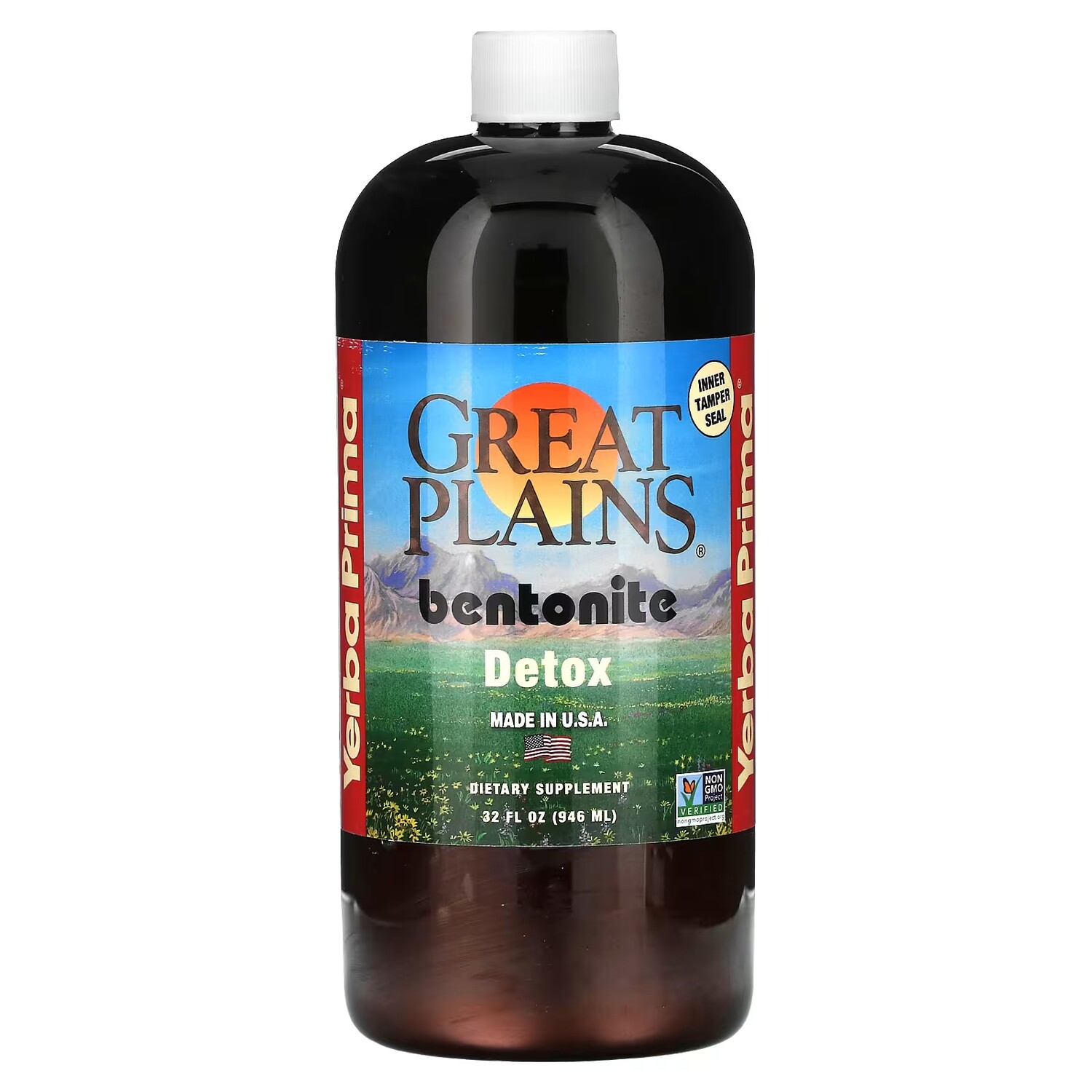 

Yerba Prima Great Plains Бентонитовый детокс, 32 жидких унции (946 мл)