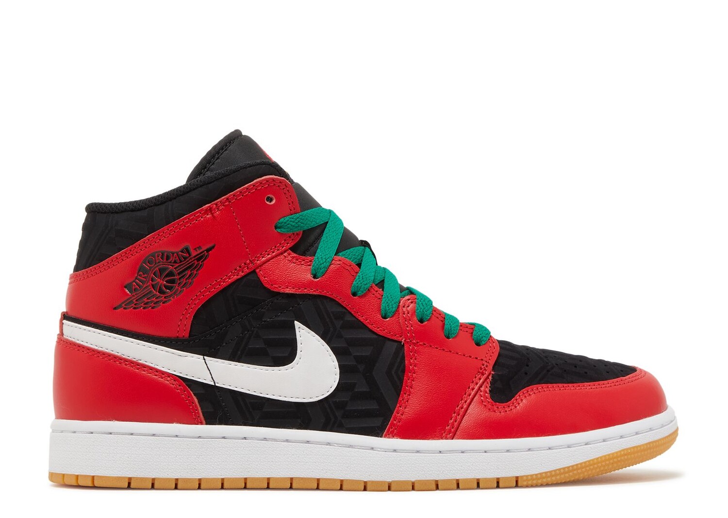 

Кроссовки Air Jordan Air Jordan 1 Mid Se 'Christmas', черный, Черный;красный