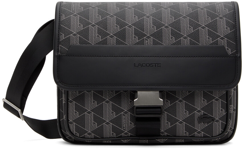

Черная сумка The Blend Lacoste, цвет Black/Gray