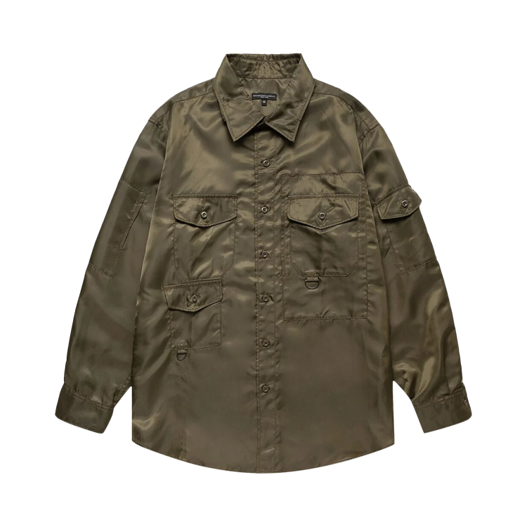 Рубашка Engineered Garments Trail 'Olive Drab', зеленый