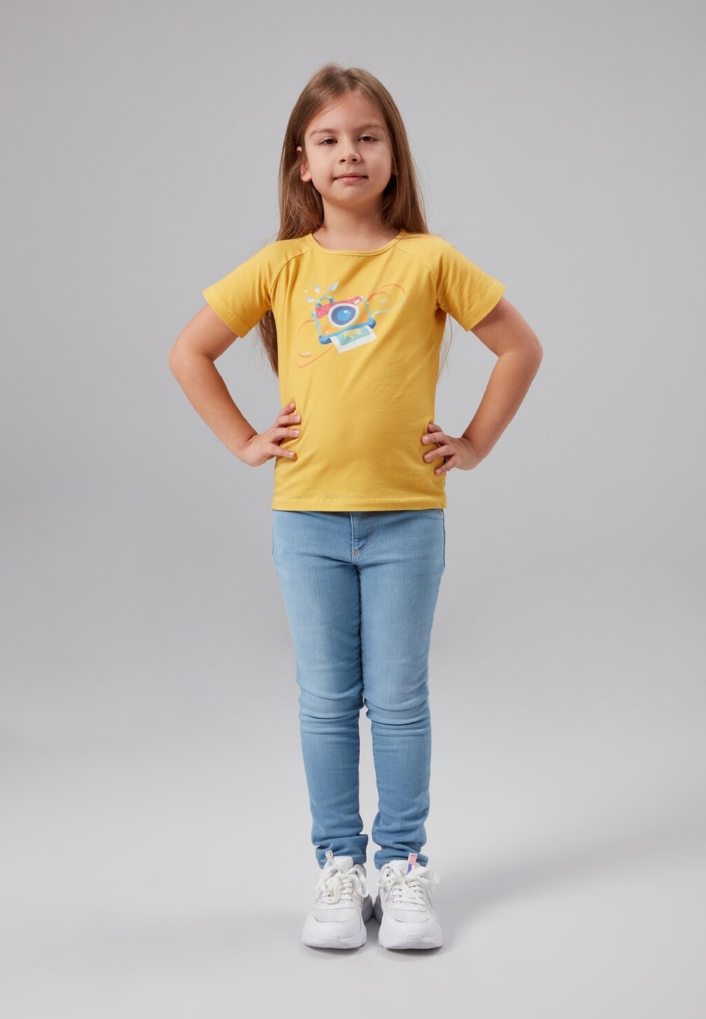 

Футболка с принтом UNISEX SHORT SLEEVE Fresh Spark, цвет yellow