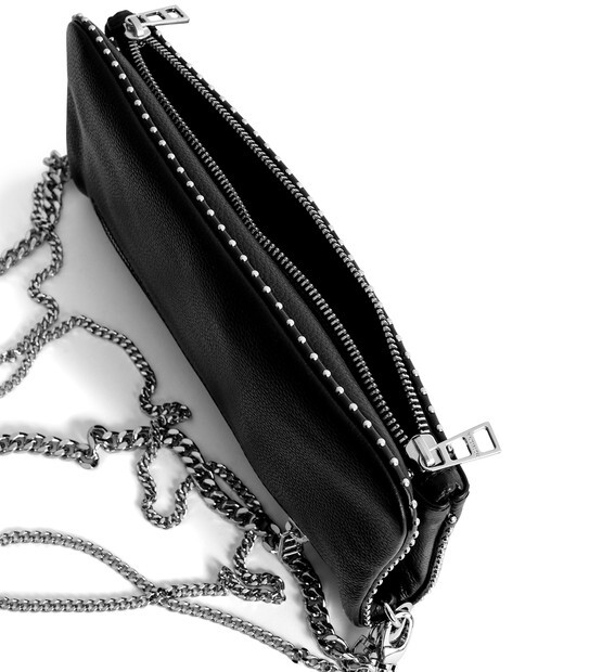 

Клатч с заклепками Zadig&Voltaire, черный