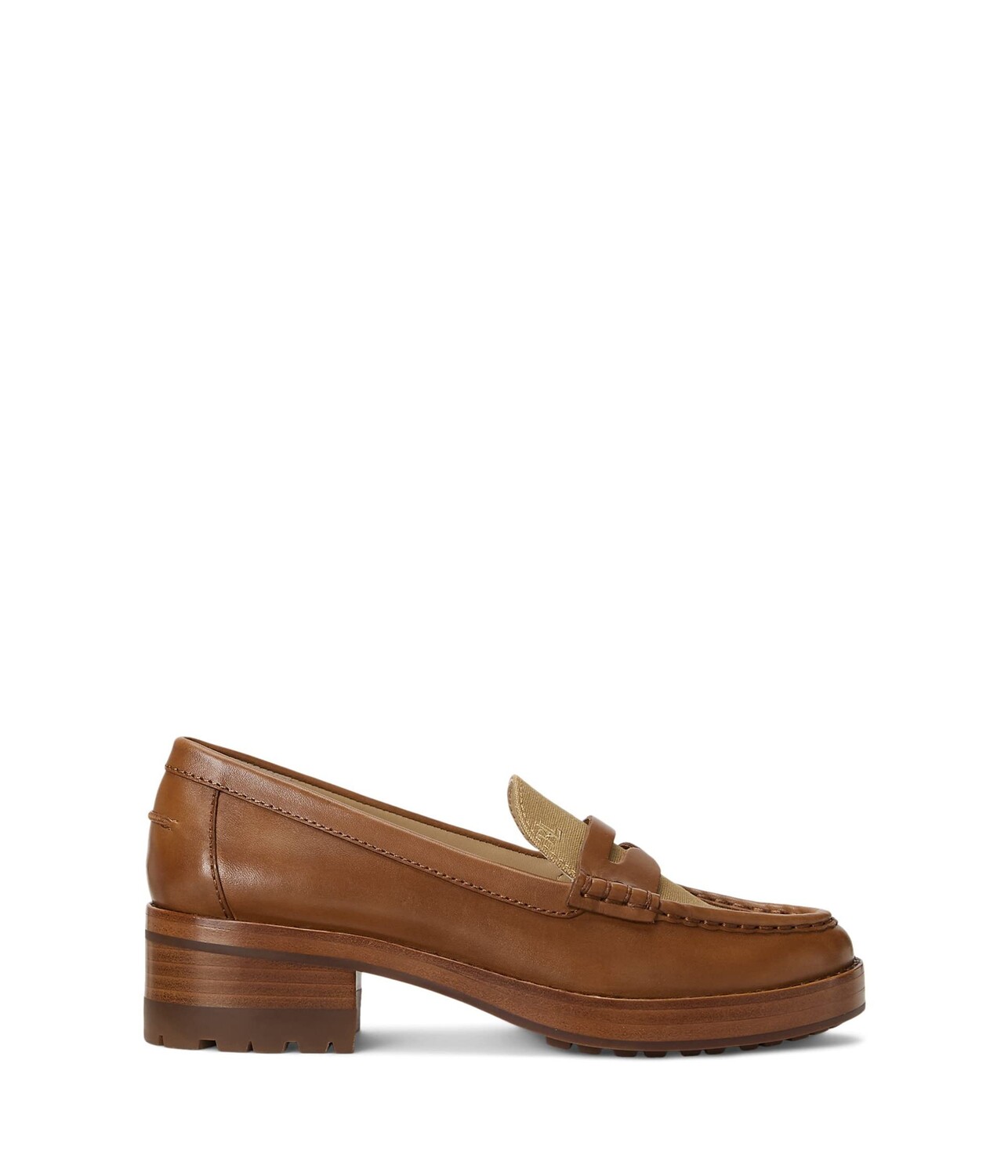 

Лоферы LAUREN Ralph Lauren Wren Leather & Canvas Penny Loafer
