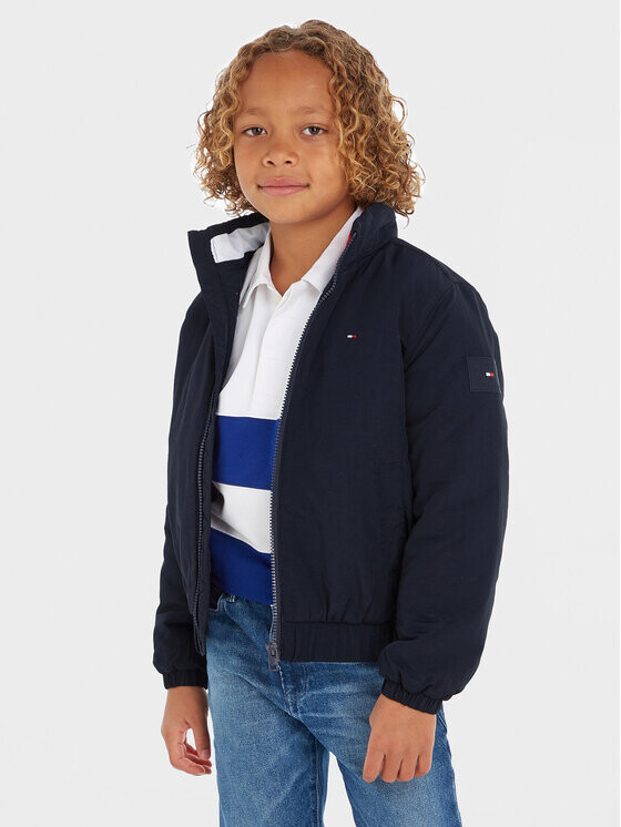 

Пуховик стандартного кроя Tommy Hilfiger, синий