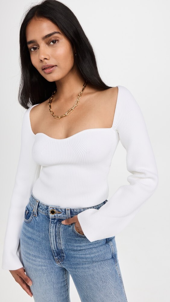 

Блуза Pixie Market Chiara Bustier, белый