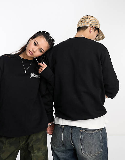 

Черный свитшот с логотипом на левой груди Dickies aitkin эксклюзивно для ASOS