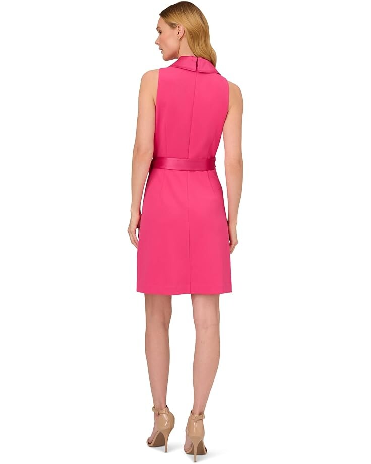 

Платье Adrianna Papell Stretch Crepe Tuxedo Dress, цвет Caberet Pink
