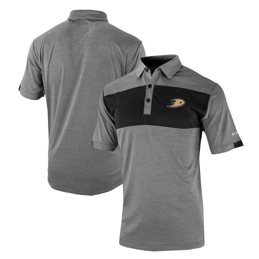 

Поло с коротким рукавом Columbia Anaheim Ducks, черный