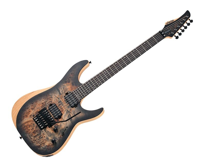 Электрогитара Schecter Reaper-6 FR Electric Guitar - Satin Charcoal Burst