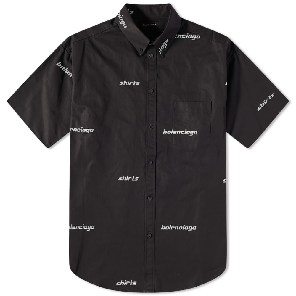 цена Рубашка с коротким рукавом и логотипом Balenciaga