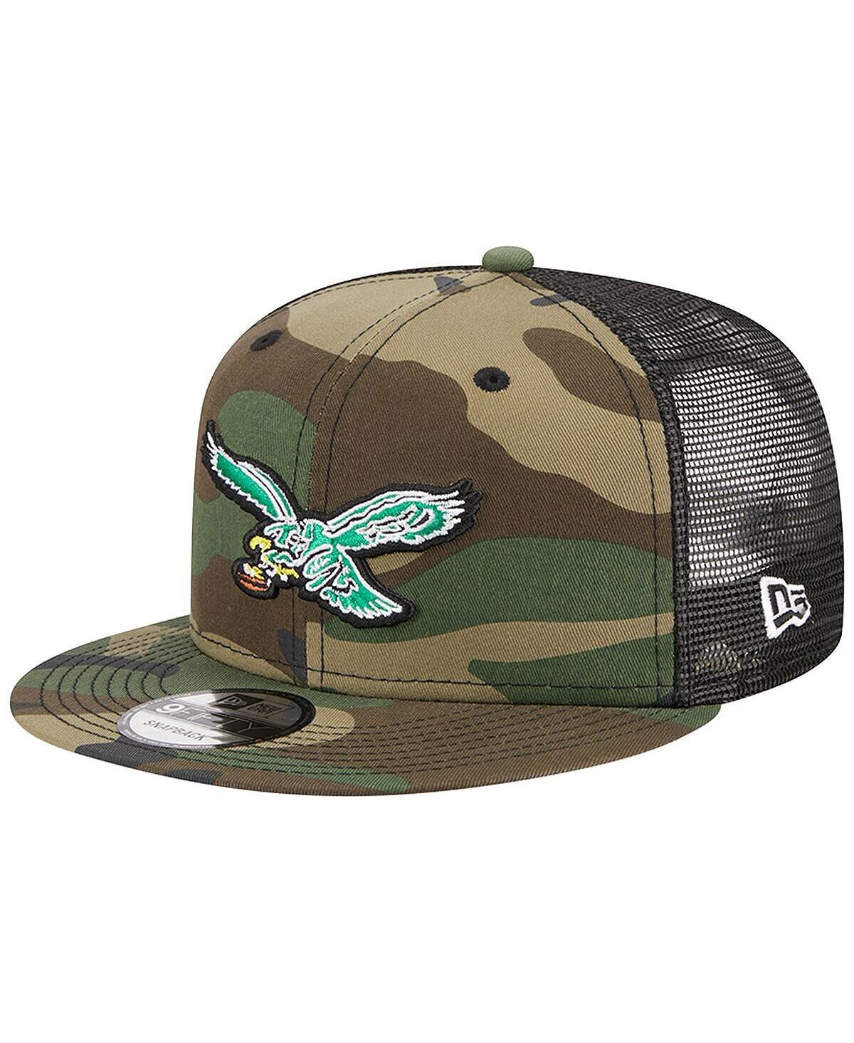 

Мужская камуфляжная кепка Philadelphia Eagles Throwback Main Trucker 9FIFTY Snapback New Era